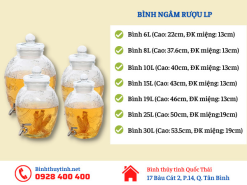 binh thuy tinh 30l