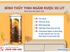 Bình thủy tinh 30L