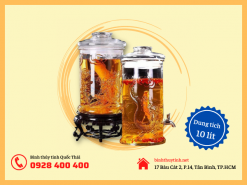Bình trụ rồng 10 lít